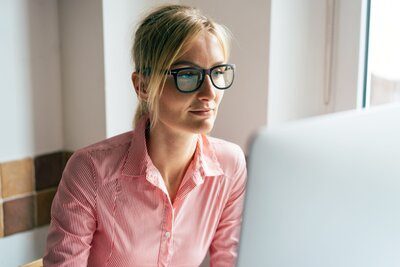 HR manager browsing talent engagement portal